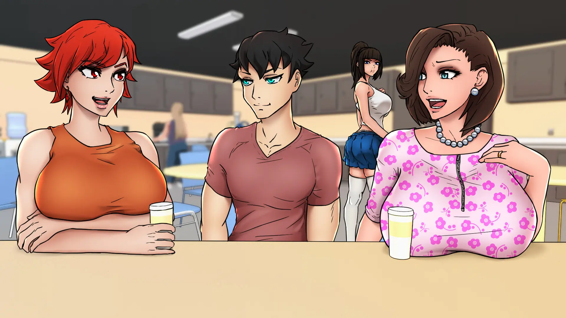 【SLG】与女神一起被隔离 Confined with Goddesses [v1.0 Premium + Legacy] AI汉化[PC+安卓]-95次元