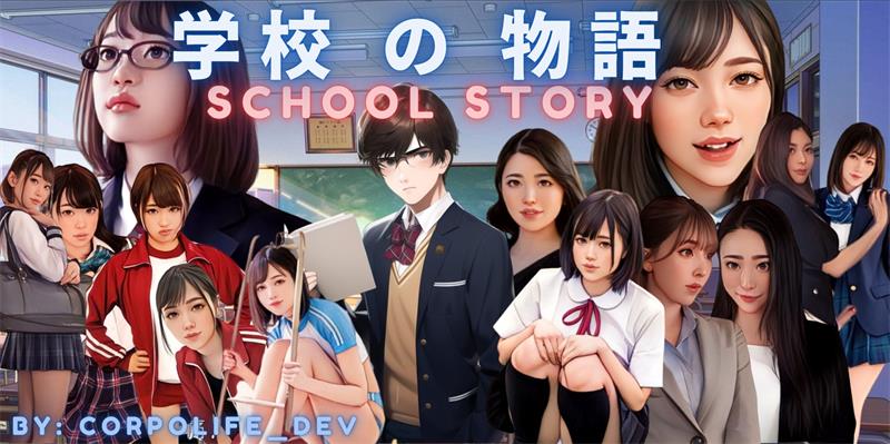 【HTML】学校の物语 Gakko No Monogatari – School Story [v0.18a] 浏览器转中文[PC]