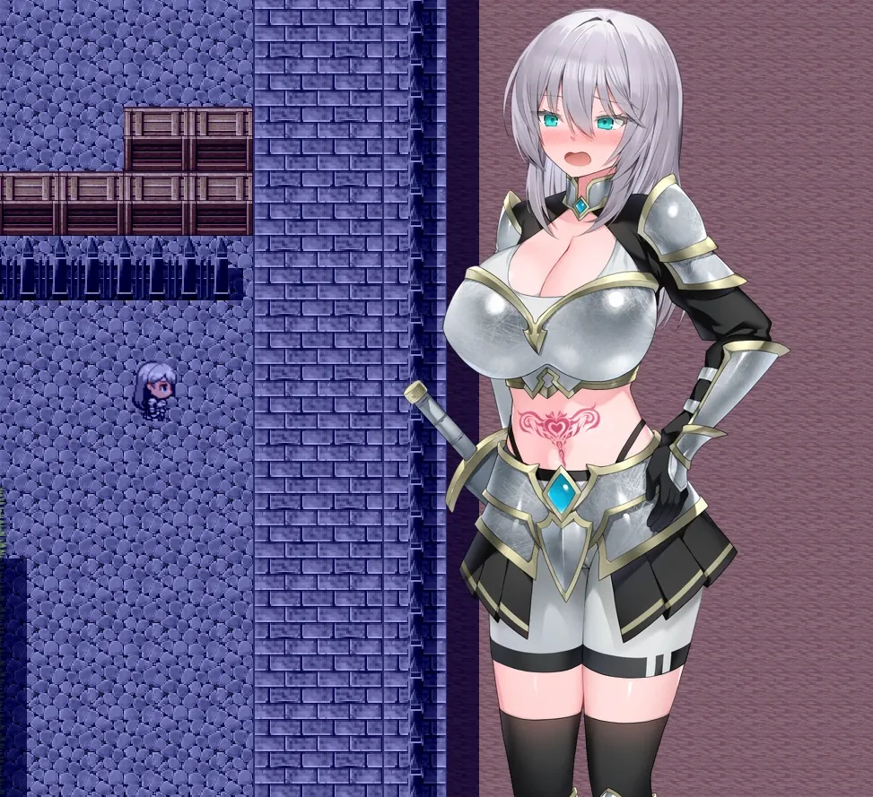 图片[1]-【RPG】肚子上有纹章的女骑士~AI汉化+存档[PC+安卓+1.8G]-95次元